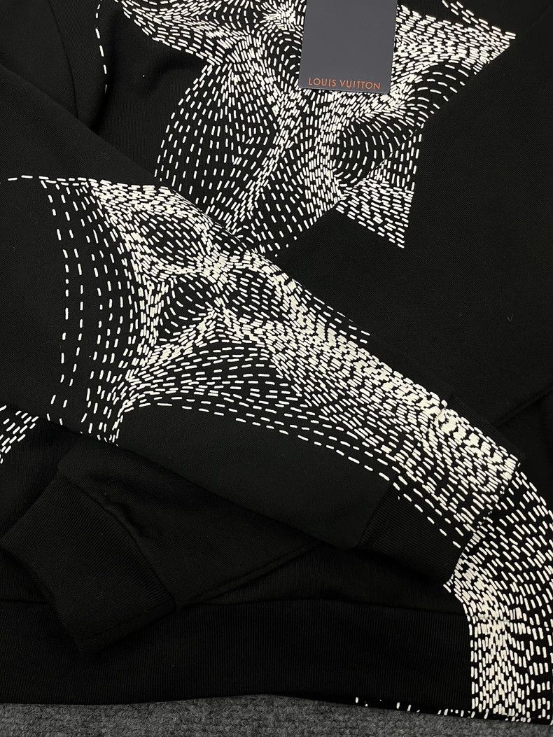 Louis Vuitton Louis Vuitton Black Sweatshirt with Pattern-yf Size US S / EU 44-46 / 1 - 3 Thumbnail