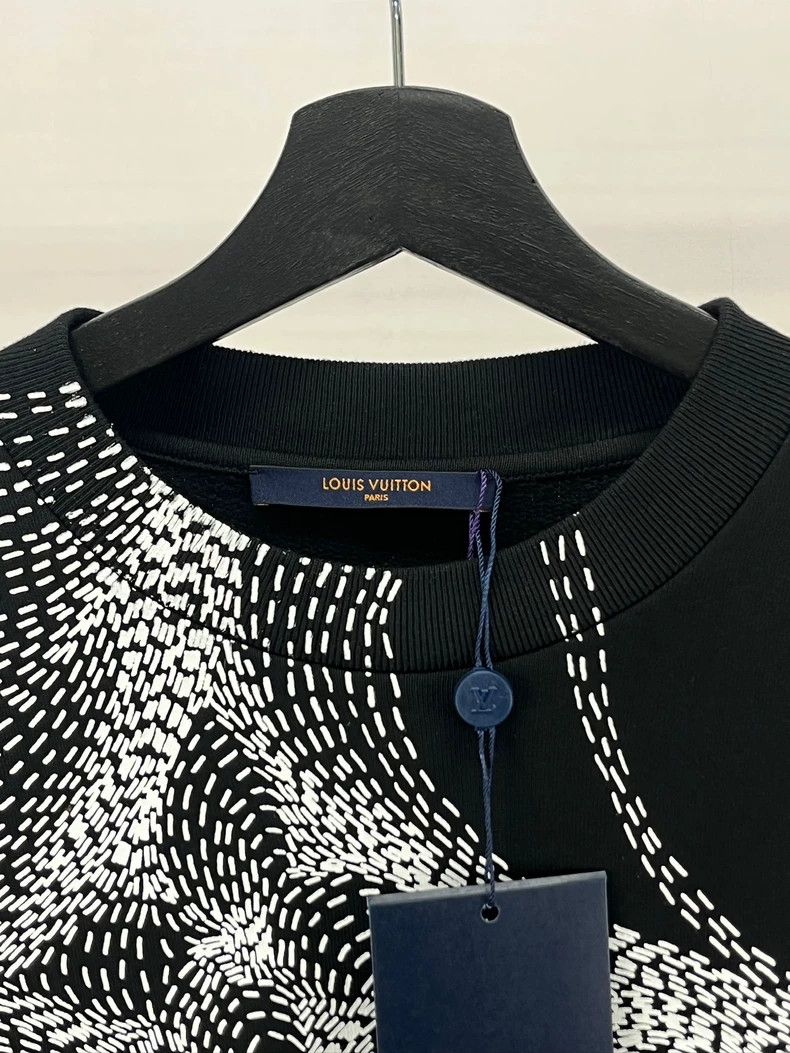 Louis Vuitton Louis Vuitton Black Sweatshirt with Pattern-yf Size US S / EU 44-46 / 1 - 5 Thumbnail