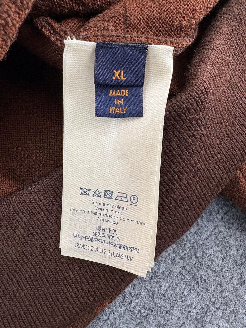 Louis Vuitton Louis Vuitton Brown Wool Hoodie Size XL-yf Size US XL / EU 56 / 4 - 6 Thumbnail