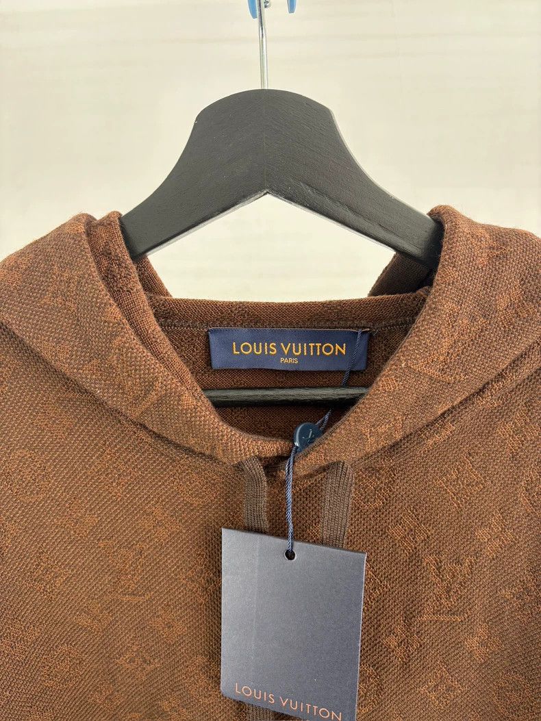 Louis Vuitton Louis Vuitton Brown Wool Hoodie Size XL-yf Size US XL / EU 56 / 4 - 3 Thumbnail