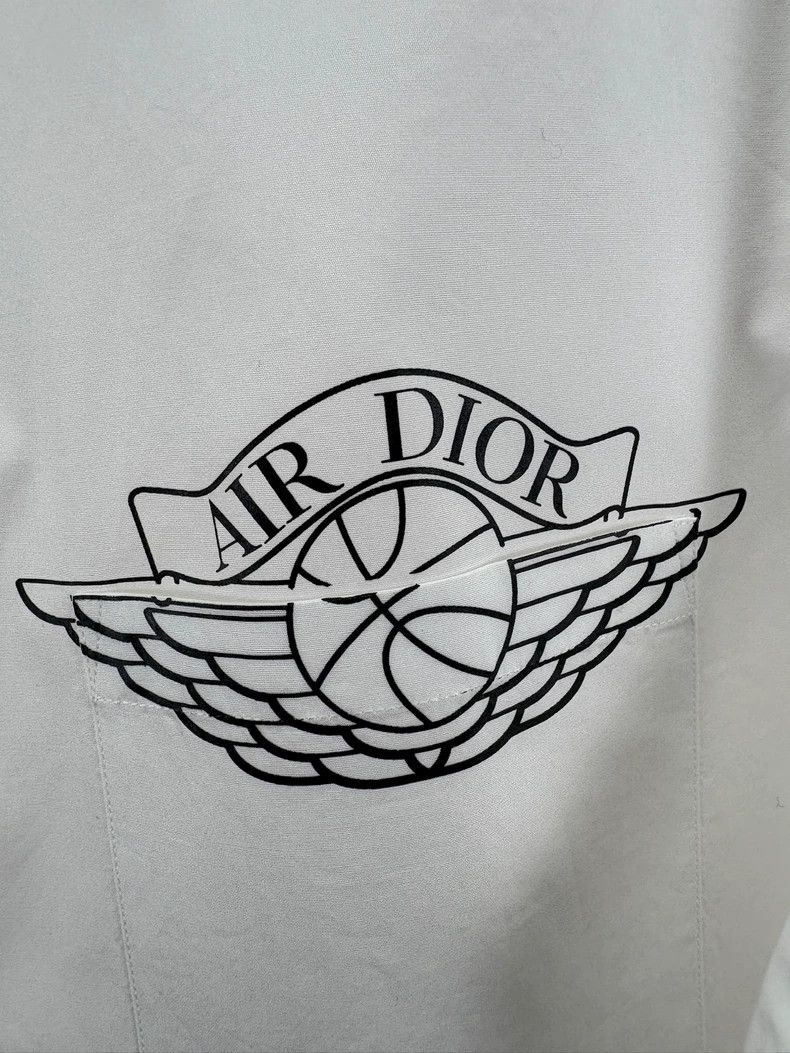 Dior Dior White Short Sleeve Shirt AJ Collaboration-yf Size US M / EU 48-50 / 2 - 3 Thumbnail