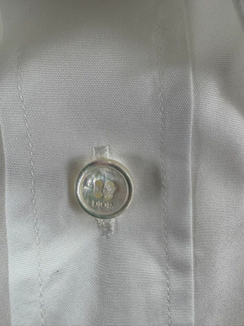 Dior Dior White Short Sleeve Shirt AJ Collaboration-yf Size US M / EU 48-50 / 2 - 5 Thumbnail