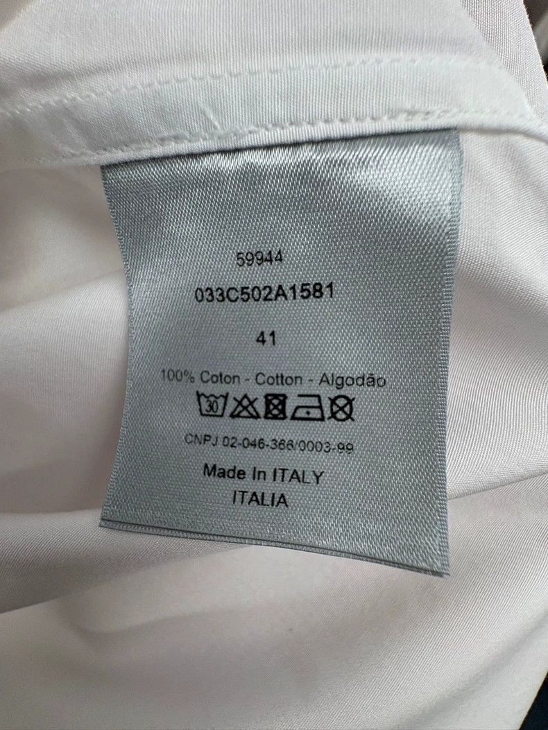 Dior Dior White Short Sleeve Shirt AJ Collaboration-yf Size US M / EU 48-50 / 2 - 7 Thumbnail