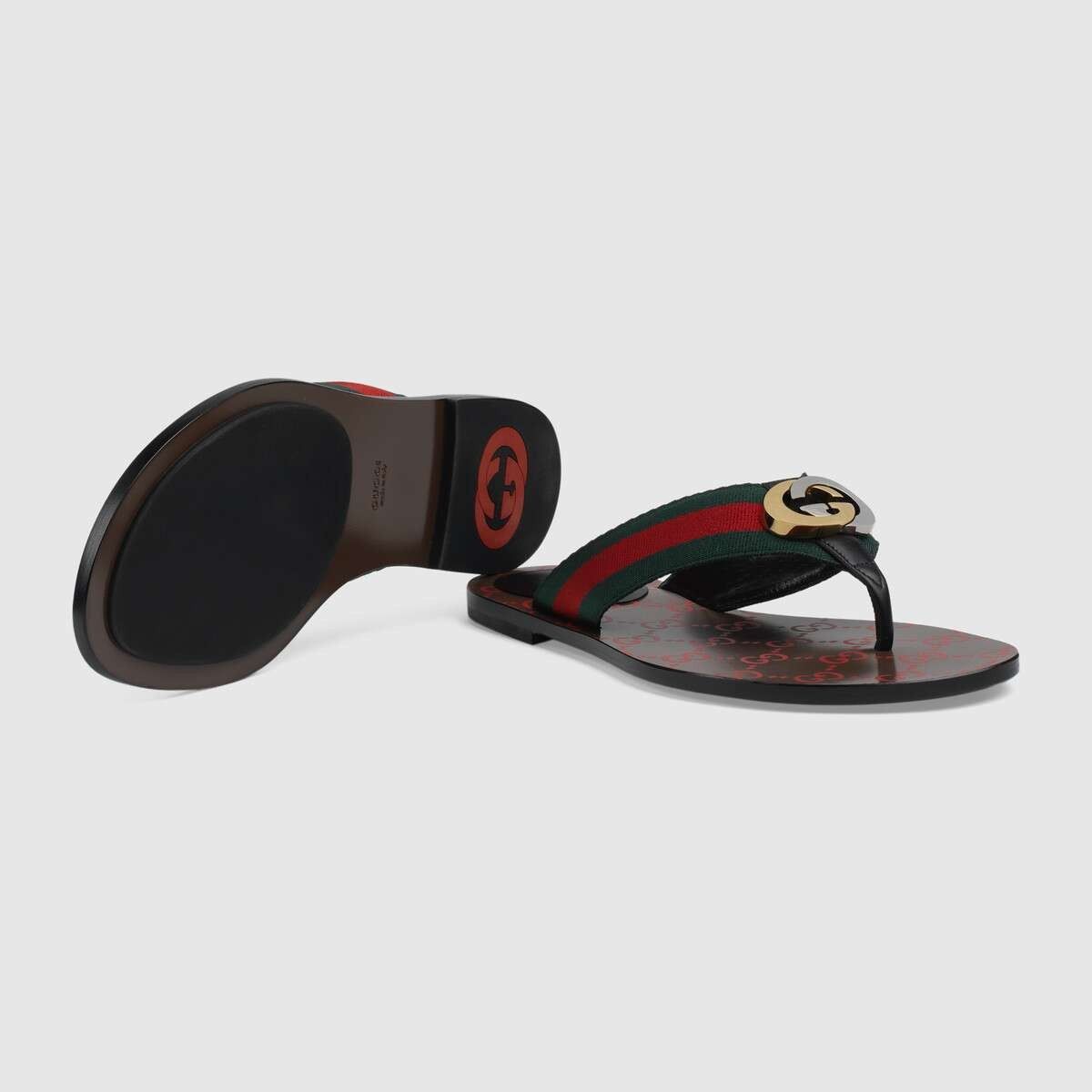 Gucci GG thong Web sandal Size US 9 / IT 39 - 5 Thumbnail