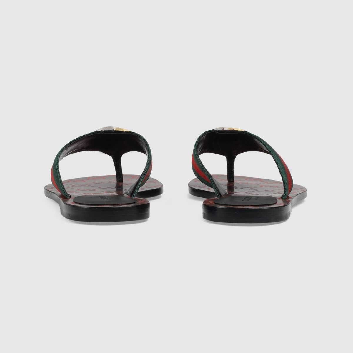 Gucci GG thong Web sandal Size US 11 / IT 41 - 4 Thumbnail