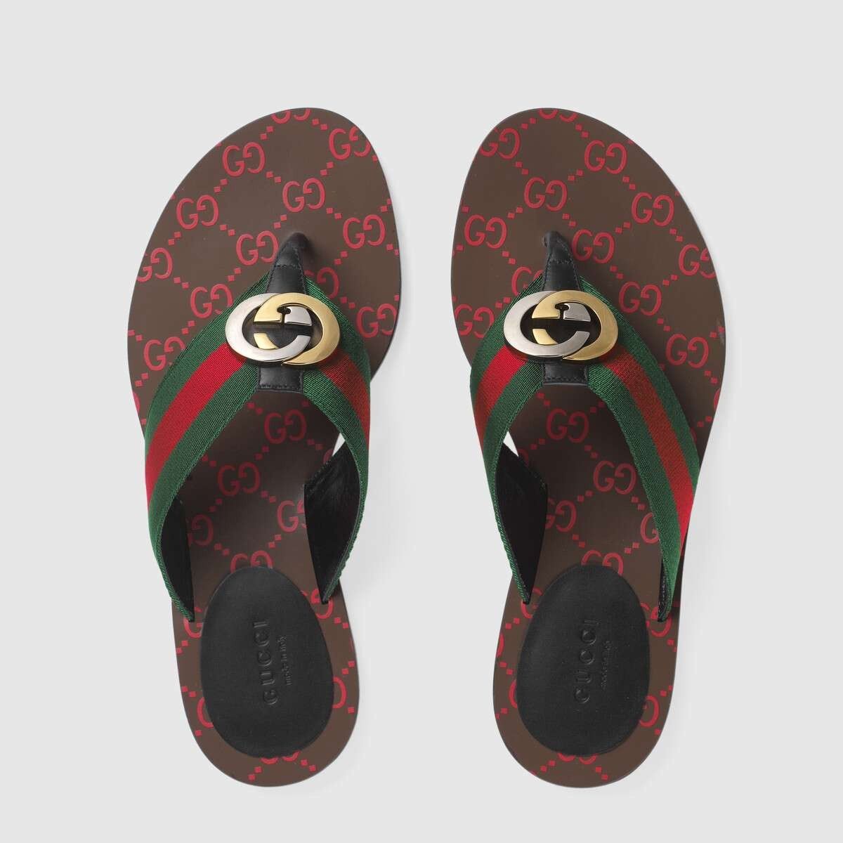 Gucci GG thong Web sandal Size US 11 / IT 41 - 3 Thumbnail