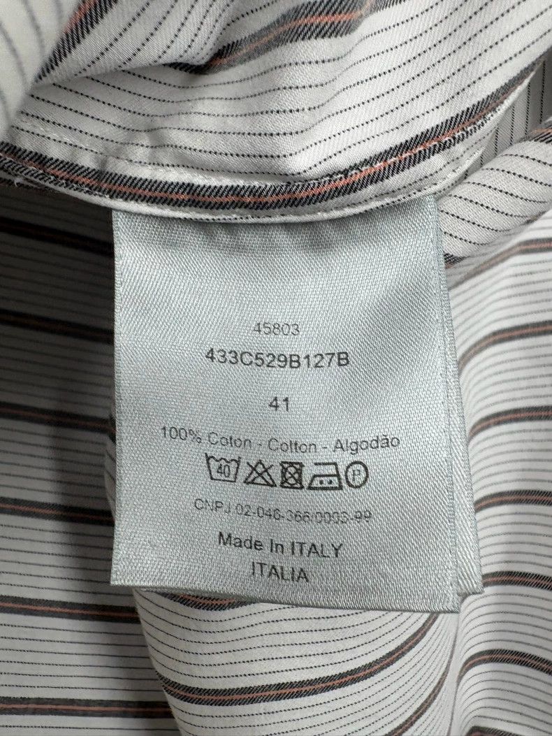 Dior Dior Embroidered Striped Shirt in Excellent Condition-yf Size US M / EU 48-50 / 2 - 7 Thumbnail