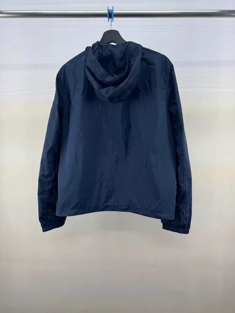 Prada Prada Navy Triangular Logo Hooded Jacket-yf Size US L / EU 52-54 / 3 - 2 Thumbnail