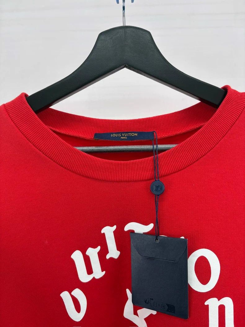 Louis Vuitton Louis Vuitton Red Sweatshirt XXL Size-yf Size US XXL / EU 58 / 5 - 4 Thumbnail