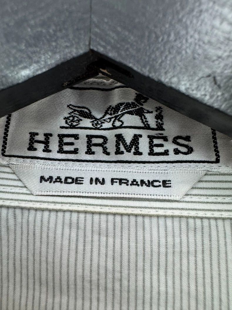 Hermes Hermes Heart Stripe Long Sleeve Shirt-yf Size US L / EU 52-54 / 3 - 4 Thumbnail