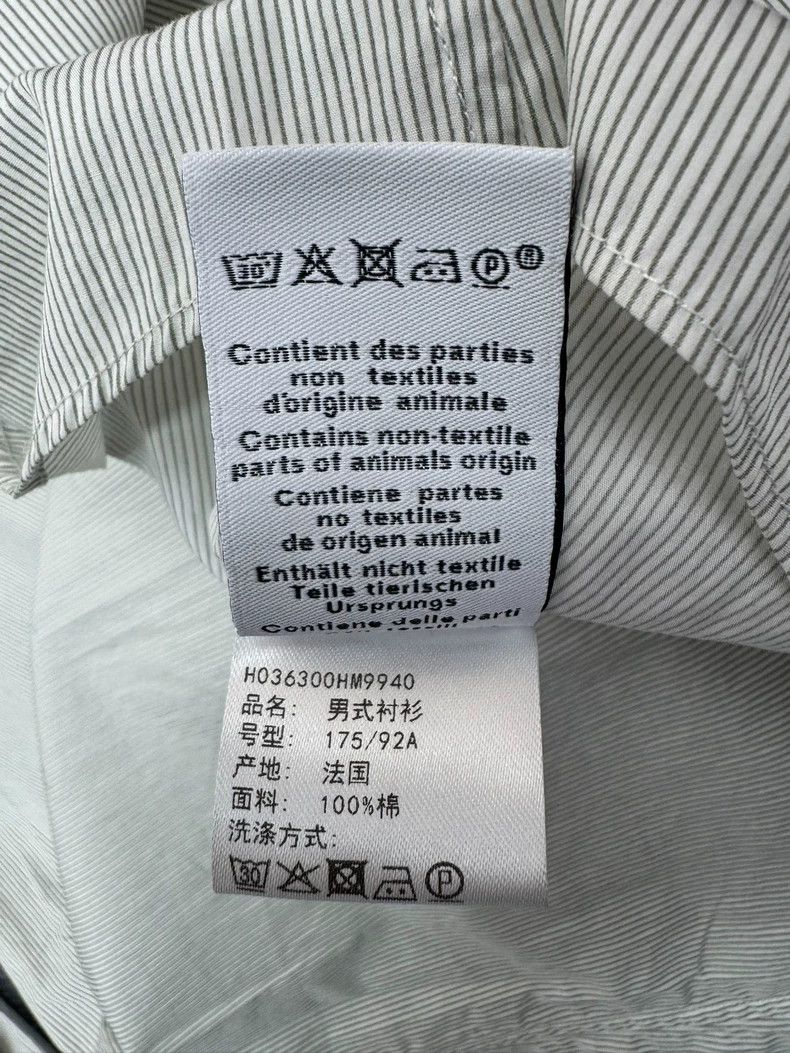 Hermes Hermes Heart Stripe Long Sleeve Shirt-yf Size US L / EU 52-54 / 3 - 5 Thumbnail