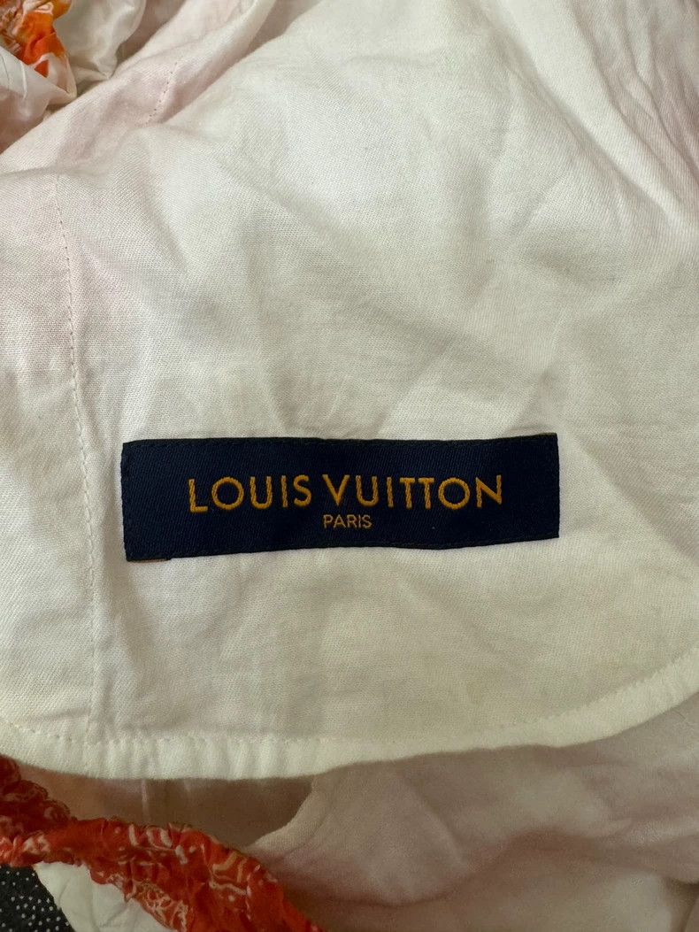 Louis Vuitton Louis Vuitton Red Floral Pattern Shorts-yf Size US 34 / EU 50 - 4 Thumbnail