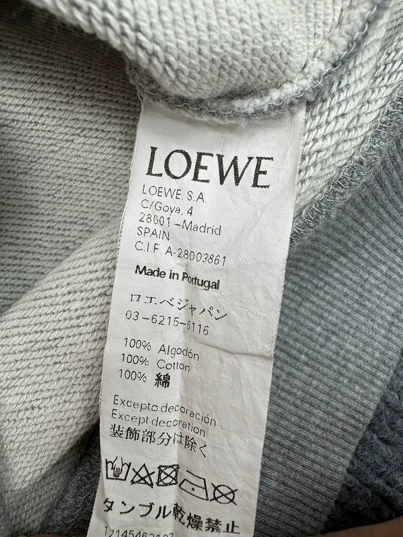 Loewe Loewe Gray Embroidered Logo Sweatshirt Size M-yf Size US M / EU 48-50 / 2 - 6 Thumbnail
