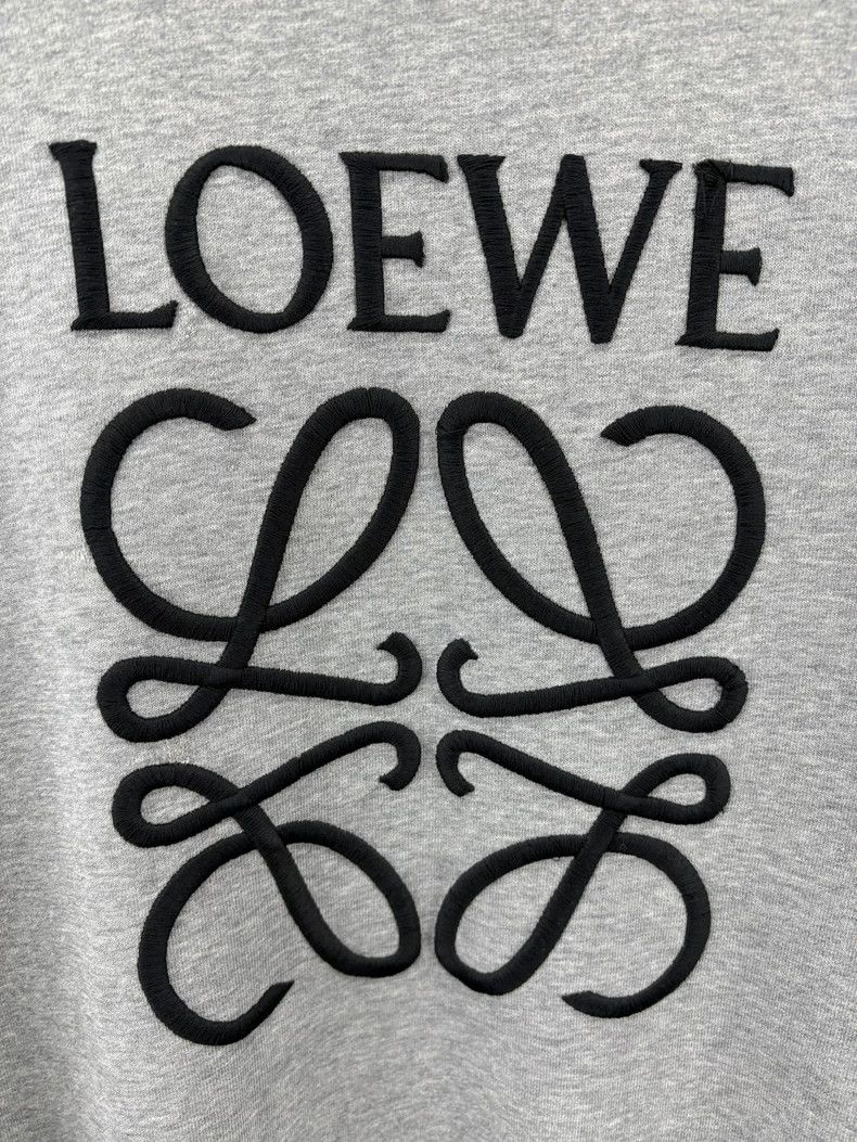 Loewe Loewe Gray Embroidered Logo Sweatshirt Size M-yf Size US M / EU 48-50 / 2 - 4 Thumbnail