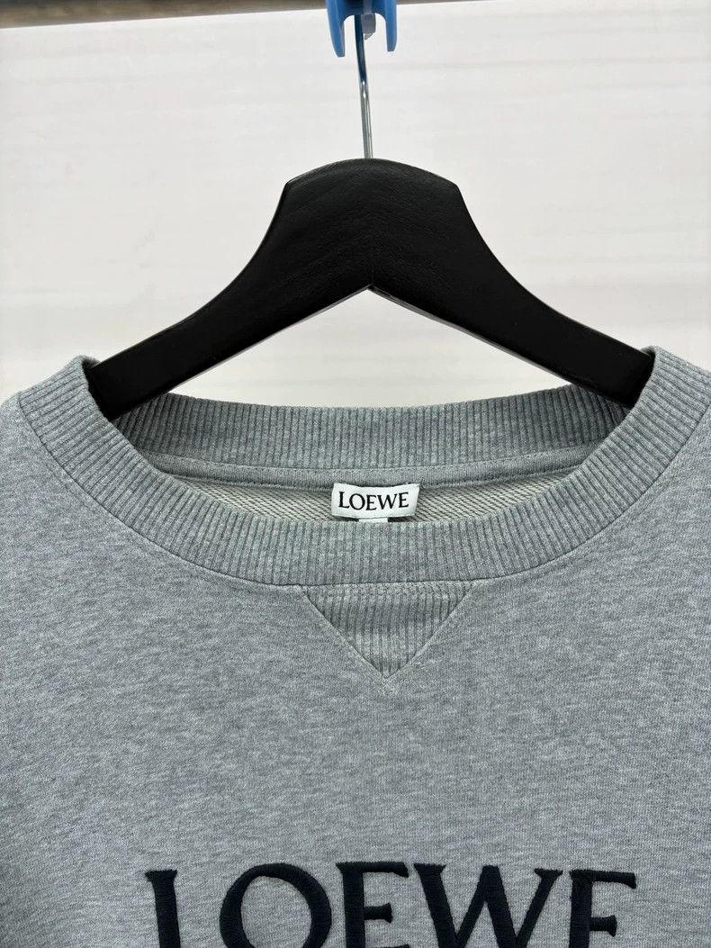 Loewe Loewe Gray Embroidered Logo Sweatshirt Size M-yf Size US M / EU 48-50 / 2 - 3 Thumbnail