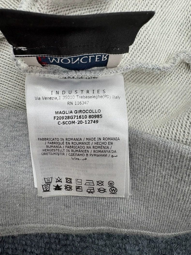 Moncler Genius Moncler Genius Gray Logo Sweatshirt Size L-yf Size US L / EU 52-54 / 3 - 8 Thumbnail