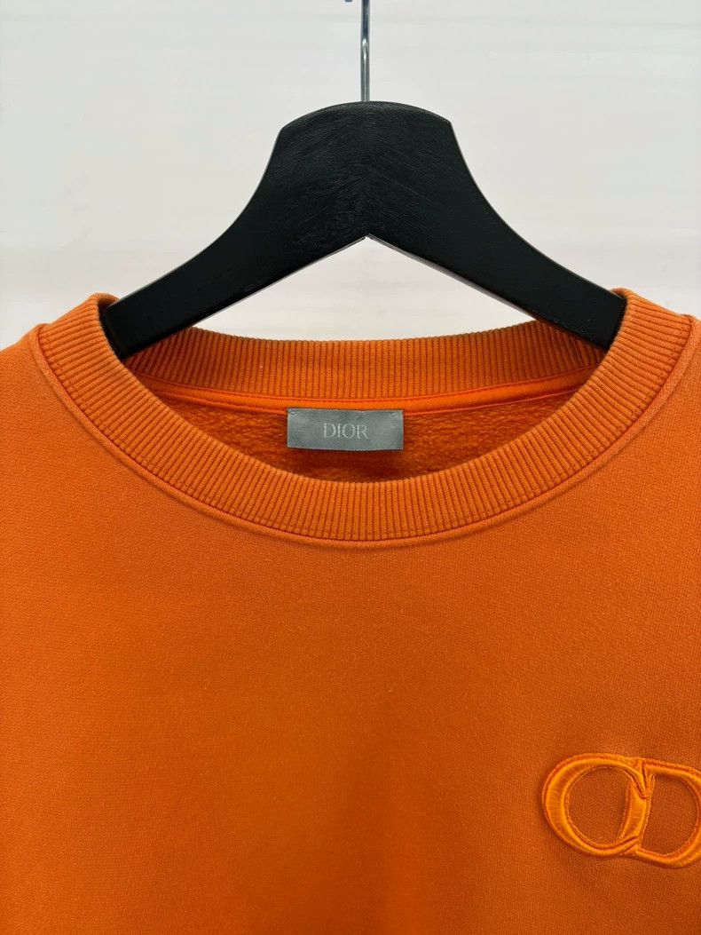 Dior Dior Orange CD Logo Embroidered Sweatshirt XXL-yf Size US XXL / EU 58 / 5 - 4 Thumbnail