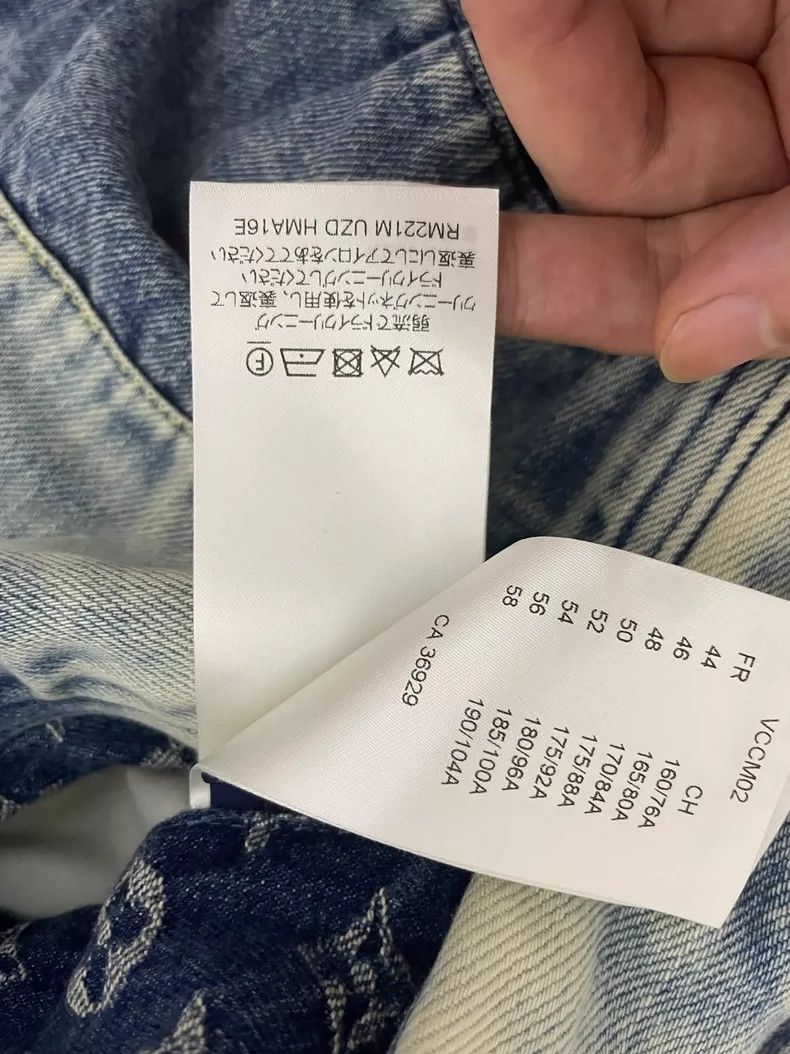 Louis Vuitton Louis Vuitton Denim Jacket with Logo Print-yf Size US M / EU 48-50 / 2 - 3 Thumbnail