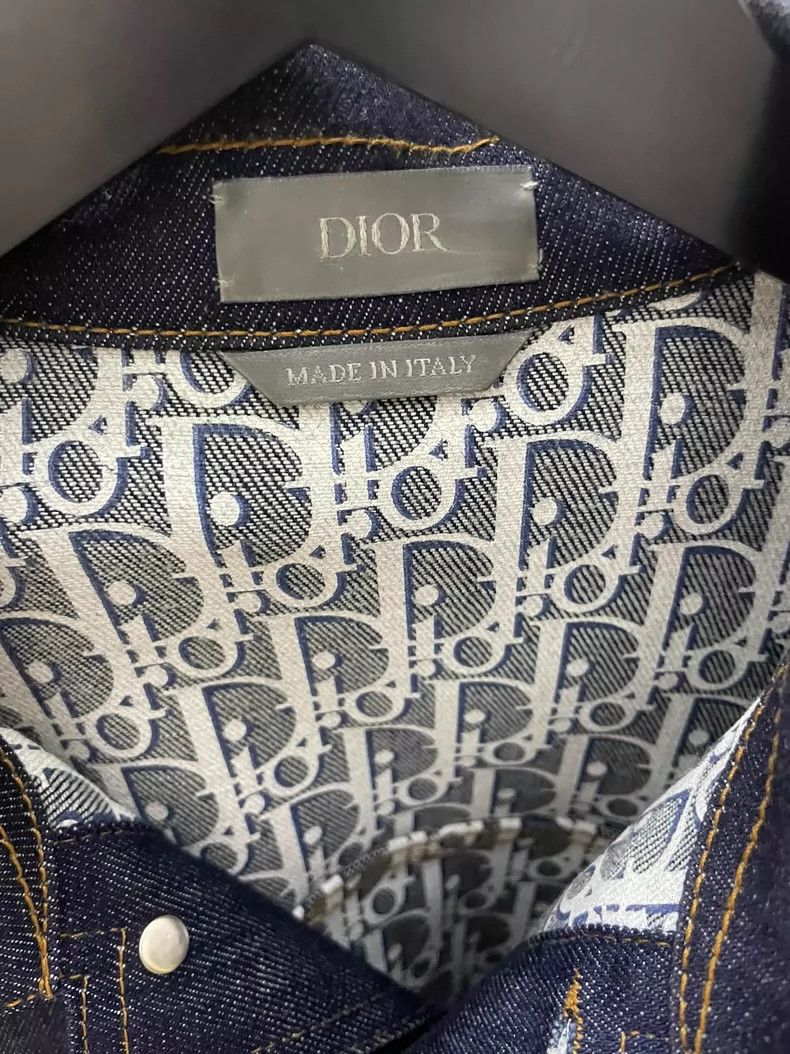 Dior Dior Denim Jacket with Logo Lining-yf Size US M / EU 48-50 / 2 - 2 Thumbnail
