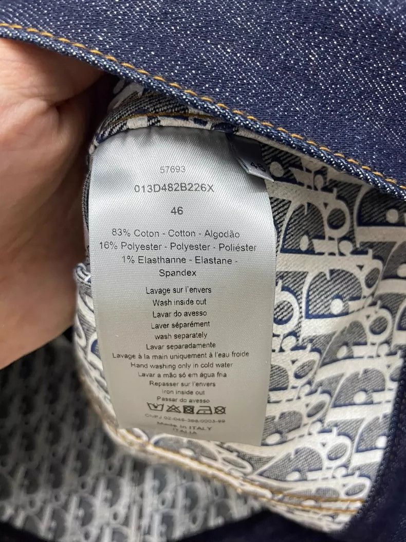 Dior Dior Denim Jacket with Logo Lining-yf Size US M / EU 48-50 / 2 - 3 Thumbnail