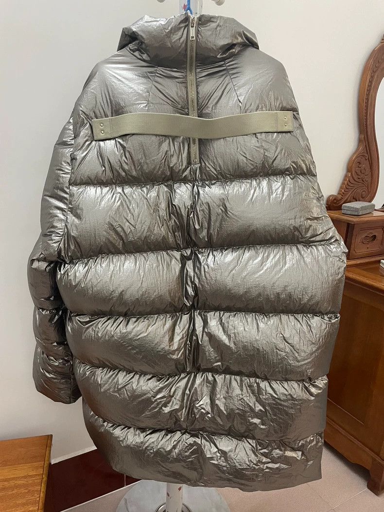 Moncler Genius Moncler Rick Owens Silver Long Down Jacket-yf Size US M / EU 48-50 / 2 - 2 Thumbnail