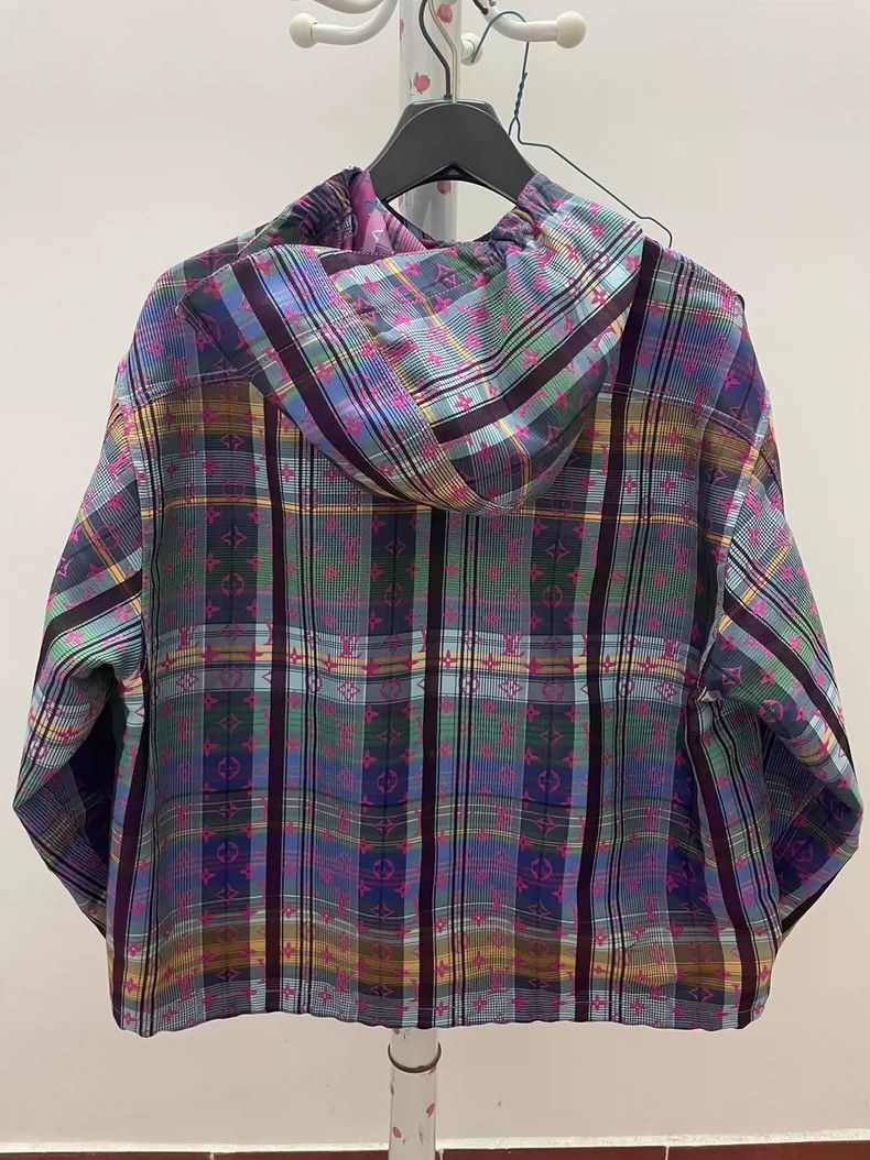 Louis Vuitton Louis Vuitton Colorful Plaid Logo Jacket-yf Size US L / EU 52-54 / 3 - 2 Thumbnail