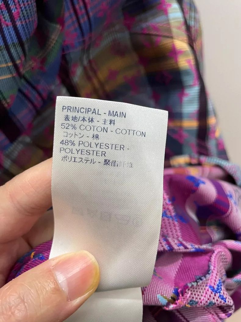Louis Vuitton Louis Vuitton Colorful Plaid Logo Jacket-yf Size US L / EU 52-54 / 3 - 5 Thumbnail