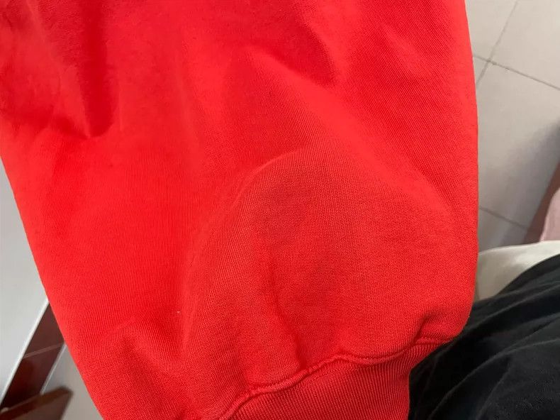 Balenciaga Balenciaga Red Logo Hoodie with Minor Flaws-yf Size US XS / EU 42 / 0 - 6 Thumbnail