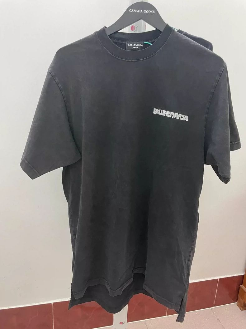 Balenciaga Balenciaga Embroidered Logo Vintage T-Shirt-yf Size US M / EU 48-50 / 2 - 2 Thumbnail
