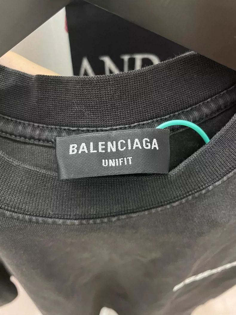 Balenciaga Balenciaga Embroidered Logo Vintage T-Shirt-yf Size US M / EU 48-50 / 2 - 4 Thumbnail