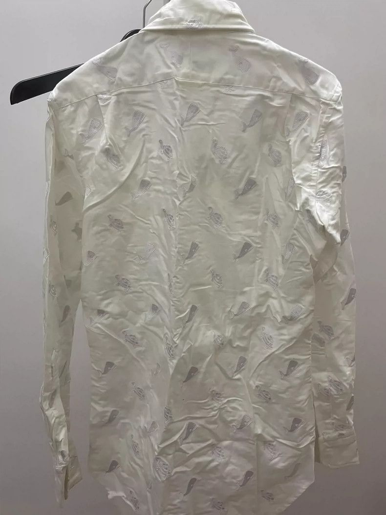 Thom Browne Cute Dolphin Turtle Embroidered Shirt-yf Size US S / EU 44-46 / 1 - 2 Thumbnail