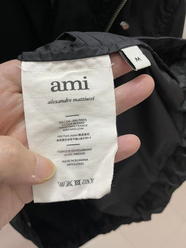 AMI Black Heart Pattern Hooded Jacket-yf Size US M / EU 48-50 / 2 - 5 Thumbnail