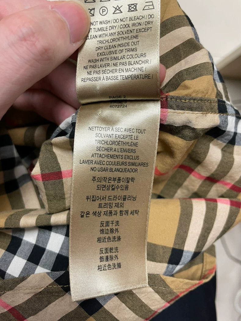 Burberry Burberry Black Silk Check Shirt UK4 Size-yf Size US XS / EU 42 / 0 - 5 Thumbnail