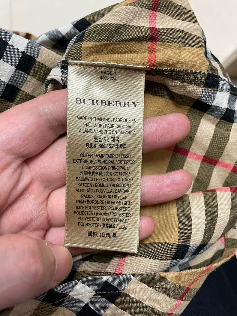 Burberry Burberry Black Silk Check Shirt UK4 Size-yf Size US XS / EU 42 / 0 - 3 Thumbnail