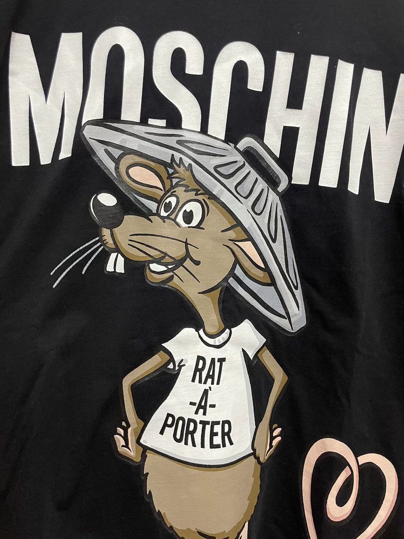 Moschino Moschino Rat-a-Porter Short Sleeve T-Shirt-yf Size US XXS / EU 40 - 2 Thumbnail