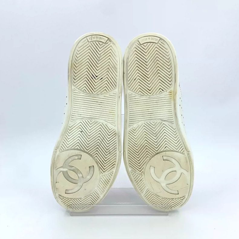 Chanel Chanel White Lace-Up Athletic Sneakers-yf Size US 7.5 / EU 40-41 - 5 Thumbnail