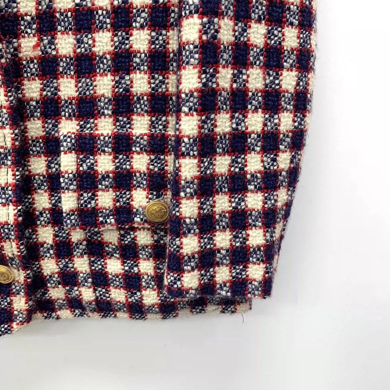 Gucci Gucci Colorful Checkered Long Sleeve Blazer-yf Size US M / EU 48-50 / 2 - 4 Thumbnail
