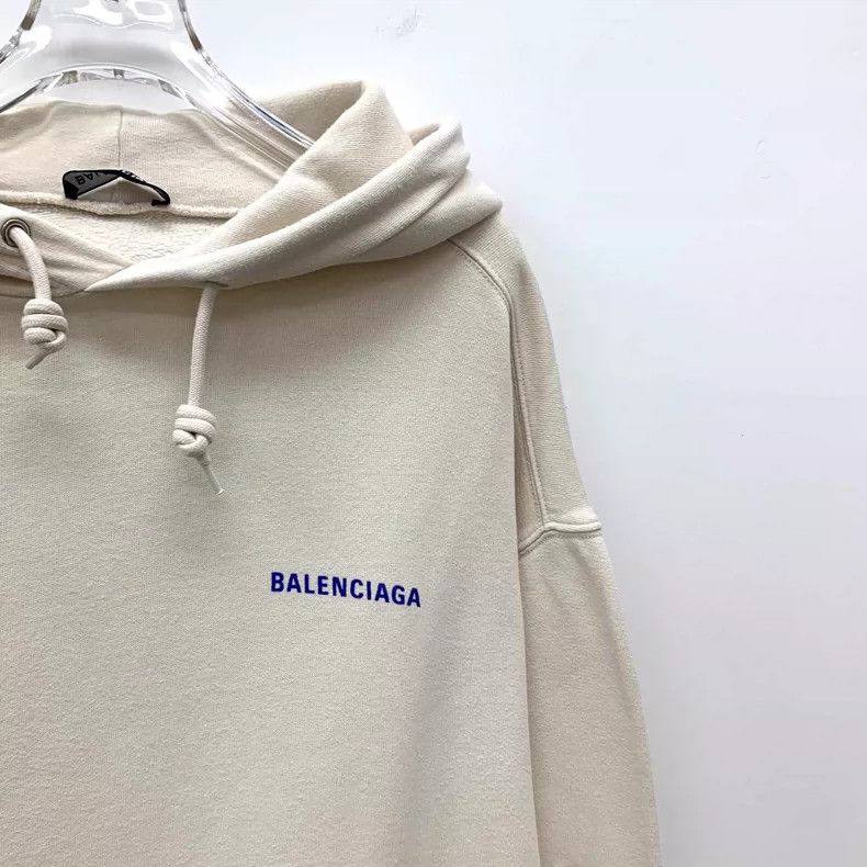 Balenciaga Balenciaga Logo Hooded Long Sleeve Sweatshirt-yf Size US M / EU 48-50 / 2 - 3 Thumbnail