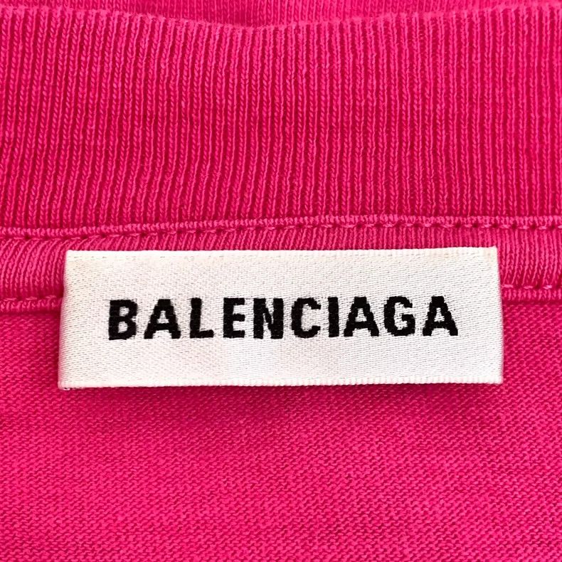 Balenciaga Balenciaga Pink Logo Round Neck Short Sleeve T-Shirt-yf Size US M / EU 48-50 / 2 - 6 Thumbnail