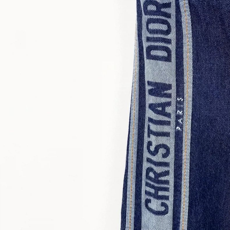 Dior Dior Blue Wide-Leg Denim Pants Size 42-yf Size US 42 / EU 58 - 4 Thumbnail