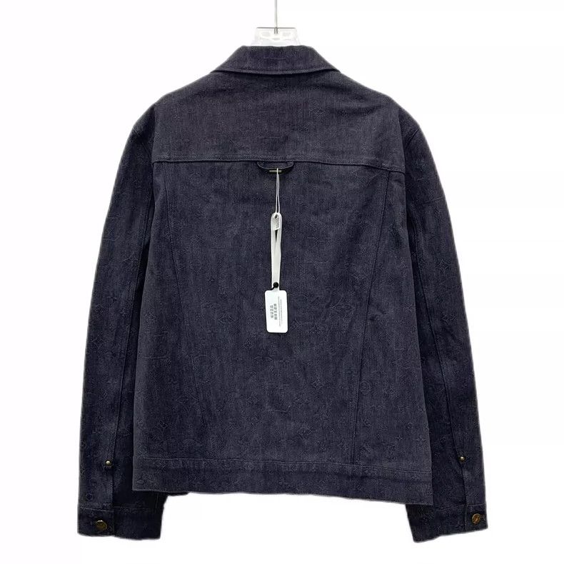 Louis Vuitton Louis Vuitton Denim Jacket Gray Black Pattern-yf Size US L / EU 52-54 / 3 - 2 Thumbnail