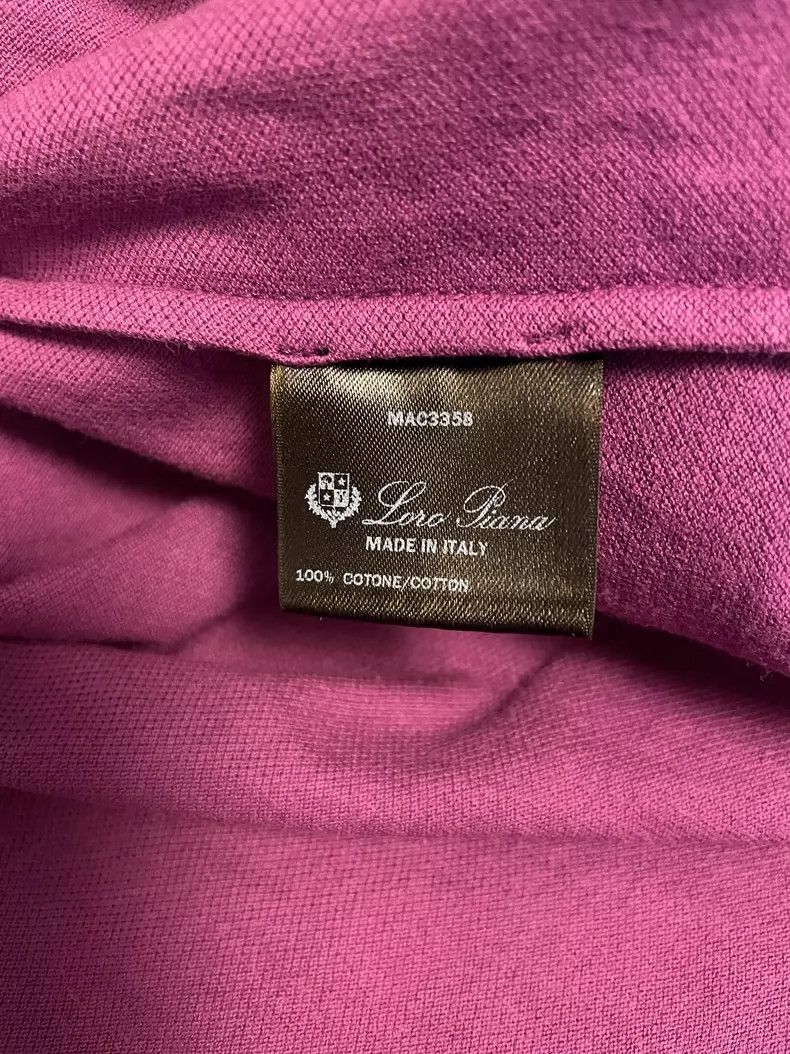 Ermenegildo Zegna Loro Piana Purple Short Sleeve Polo Shirt-yf Size US L / EU 52-54 / 3 - 6 Thumbnail