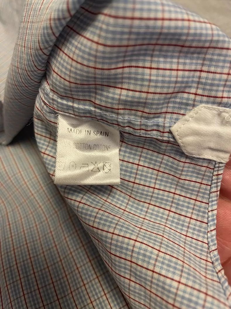 Ermenegildo Zegna Ermenegildo Zegna Short Sleeve Check Shirt-yf Size US L / EU 52-54 / 3 - 6 Thumbnail