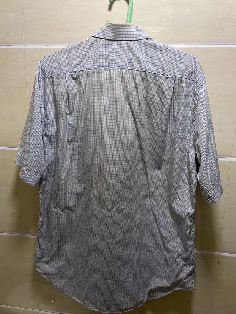 Ermenegildo Zegna Ermenegildo Zegna Short Sleeve Check Shirt-yf Size US L / EU 52-54 / 3 - 2 Thumbnail