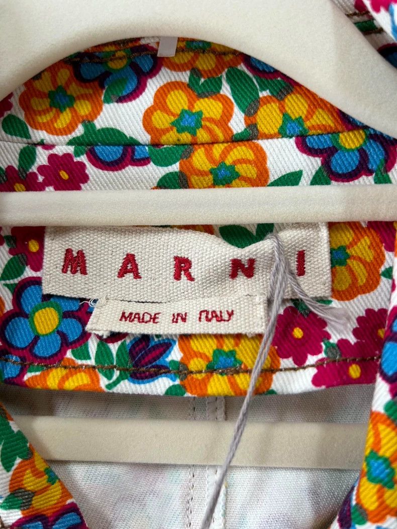 Marni Marni Colorful Floral Print Trench Jacket-yf Size US M / EU 48-50 / 2 - 6 Thumbnail