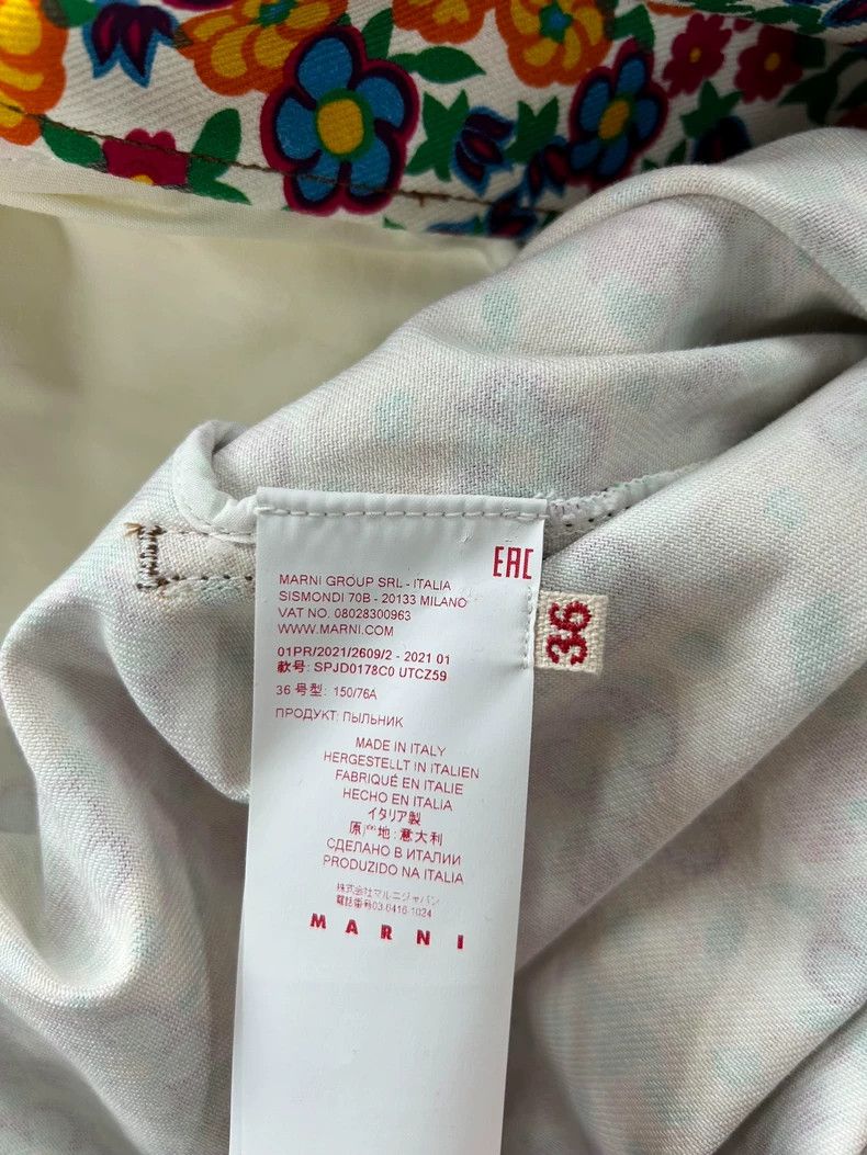 Marni Marni Colorful Floral Print Trench Jacket-yf Size US M / EU 48-50 / 2 - 5 Thumbnail