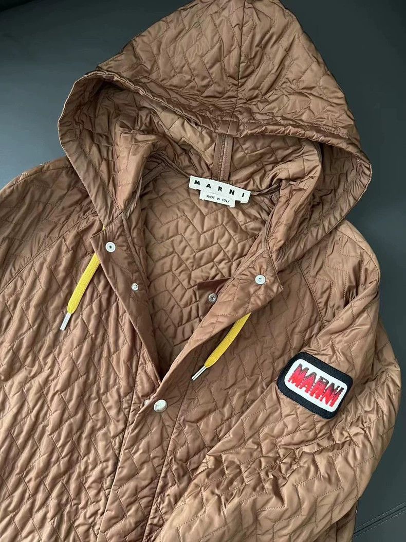 Marni Marni Quilted Long Hooded Casual Jacket-yf Size US M / EU 48-50 / 2 - 3 Thumbnail