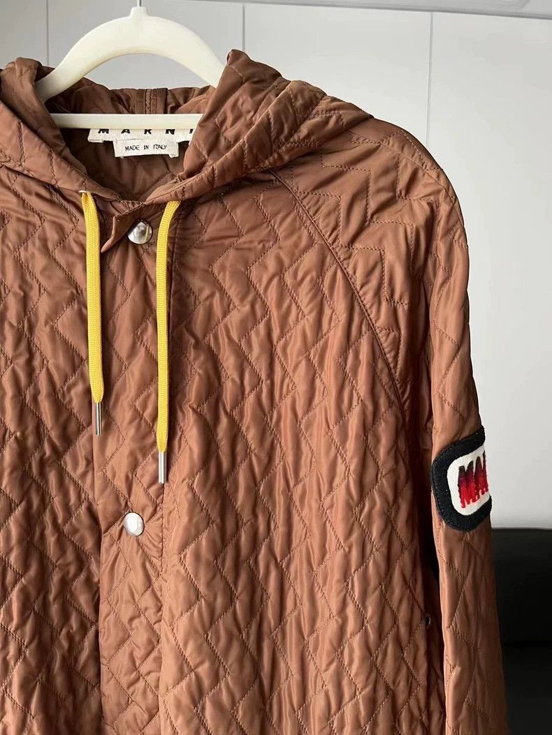 Marni Marni Quilted Long Hooded Casual Jacket-yf Size US M / EU 48-50 / 2 - 5 Thumbnail