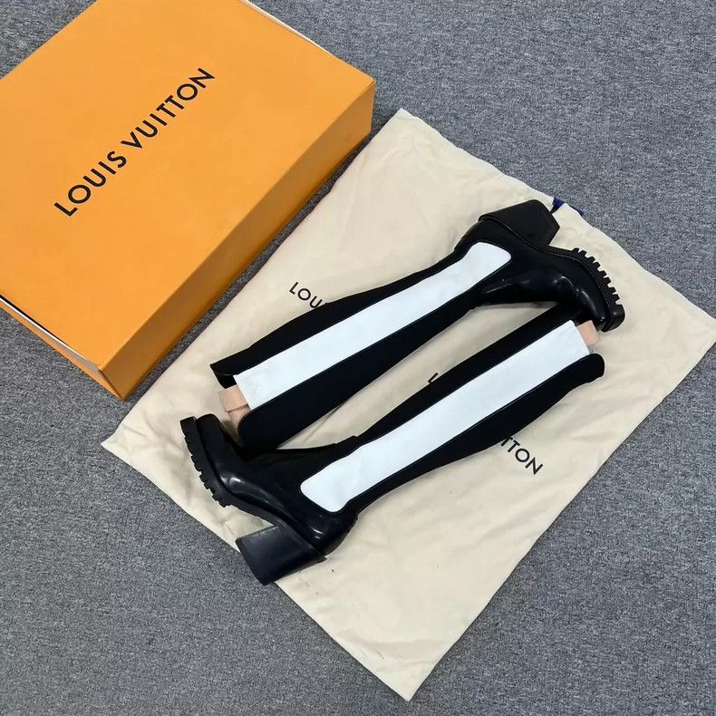 Louis Vuitton Louis Vuitton Long Boots in Black and White-yf Size US 7.5 / EU 40-41 - 6 Thumbnail