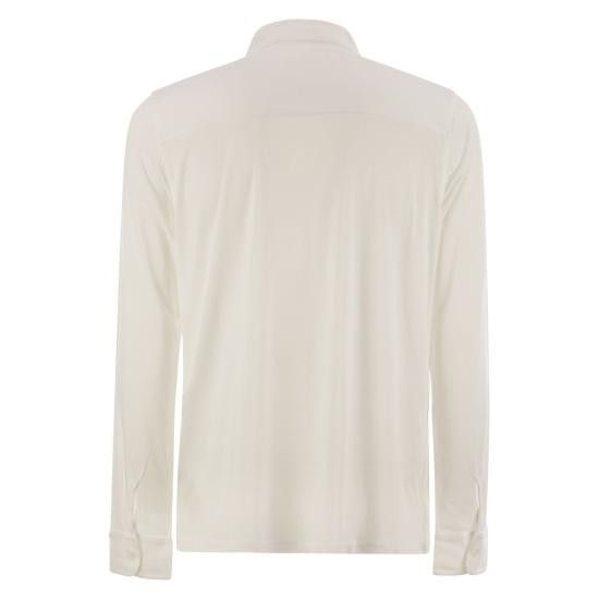 MAJESTIC FILATURES MAJESTIC FILATURES Men Long Tops S25M296 WHITE Size US L / EU 52-54 / 3 - 2 Thumbnail